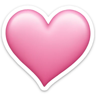 Pink heart sticker