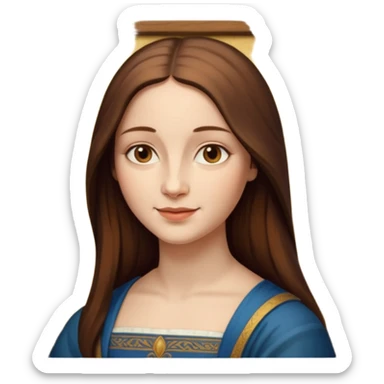 Renaissnace Mona Lisa painting sticker