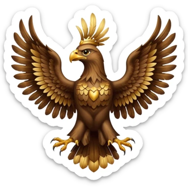 two-headed eagle sticker