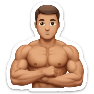 Male chest biceps sticker
