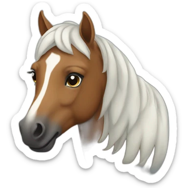 A horse of a different color sticker