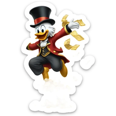 Scrooge McDuck money sticker