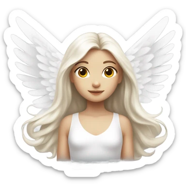 Angel girl sticker