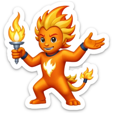 liberty university sparky flames sticker