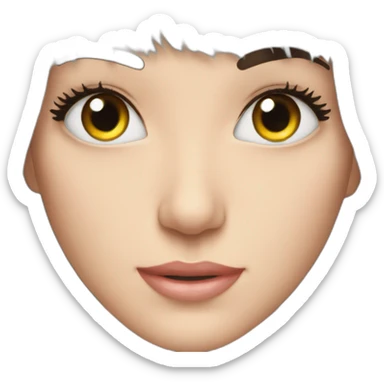 Eyes eyelashes sticker