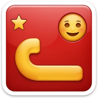 Make a card emoji on which there is reverse sign in red colour  sticker