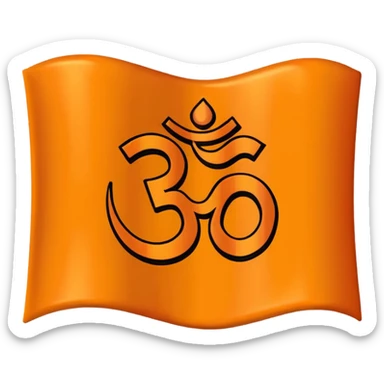 Hindu flag sticker