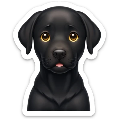 Black Labrador  sticker