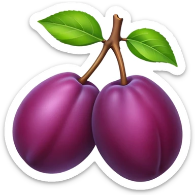 plum sticker
