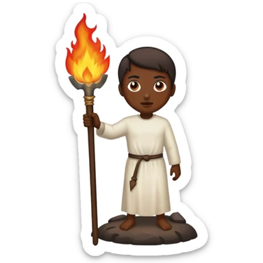 Burnt at the stake sticker