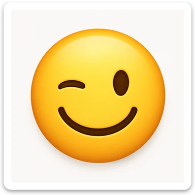 winking emoji sticker