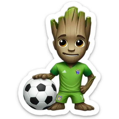 groot soccer sticker