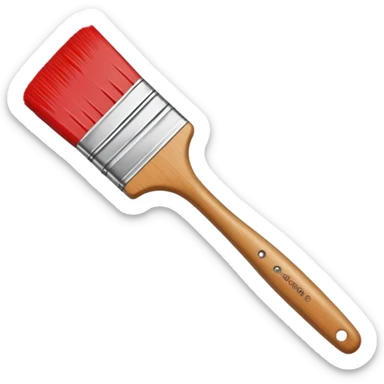 paint brush with paint sticker