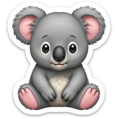 Nervous koala bear  sticker