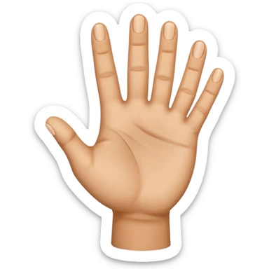 The standard hand gesture for a Curry 3 point make sticker