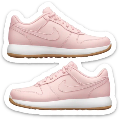 Pale Pink nike sneakers sticker