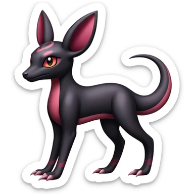 Salazzle-Umbreon-Fakémon-hybrid-creature (full body)  sticker