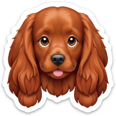 red cocker spaniel  sticker
