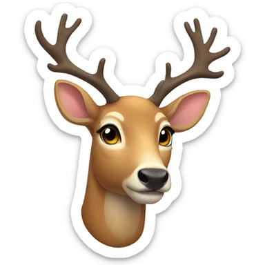 New Year's Deer sticker