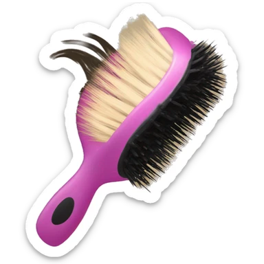 Hair brush with BZ HAIR BOUTIQUE LOGO sticker