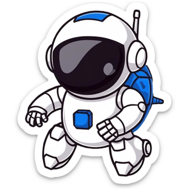 Stealth robot with cloaking panels and low profile sticker