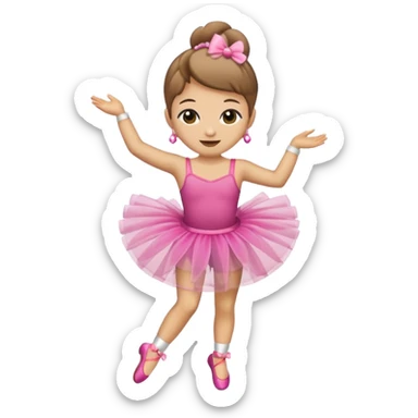 Capuchino as a ballerina  sticker