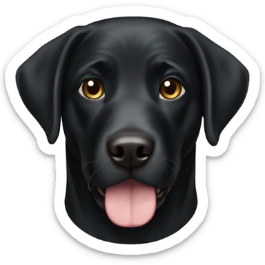 Black Labrador retriever sticker