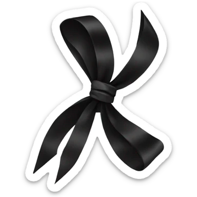 black bow sticker