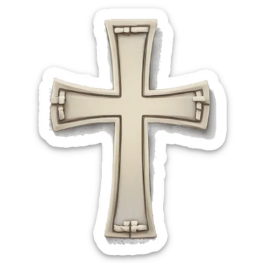 Cross sticker