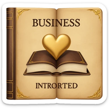 a book with a title " business-oriented intro " sticker