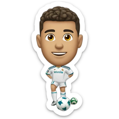 ronaldo—witn—real—madrid—jersey sticker