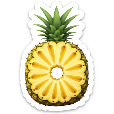 pineapple slice sticker