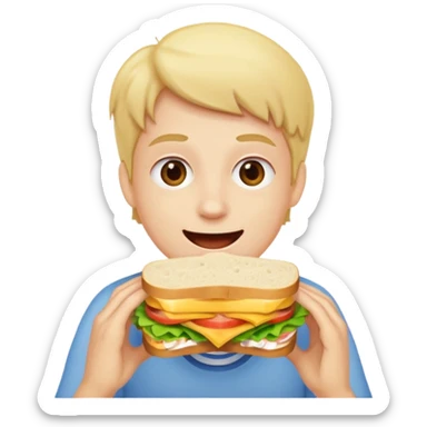 enthusiastic luncher  E///  sticker