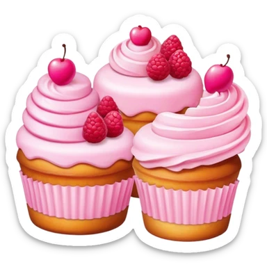 Pink cakes and pastries sticker