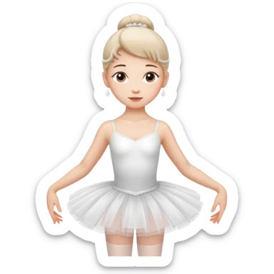 Ballerina girl sticker