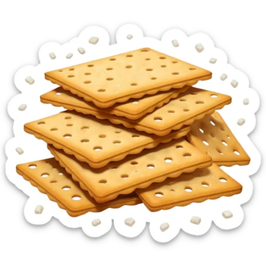 loose pile of golden-brown savory crackers in assorted shapes sticks mini pretzels rings ridged bites crisp lightly toasted surface some showing salt crystals or seeds mix casually scattered no bowl dip or extras just the biscuits soft lighting subtle shadows emoji scale sticker