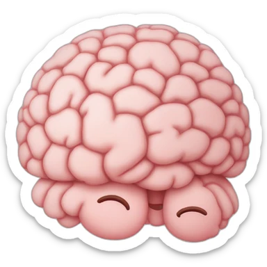 brain sleeping sticker