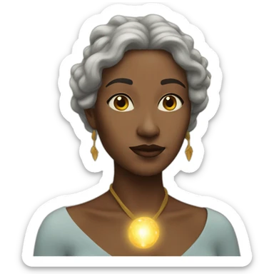 mystical woman sticker