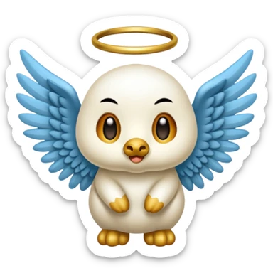 un animal ange de mongolie sticker