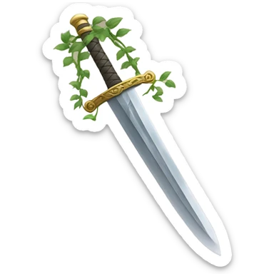 sword with vines sticker