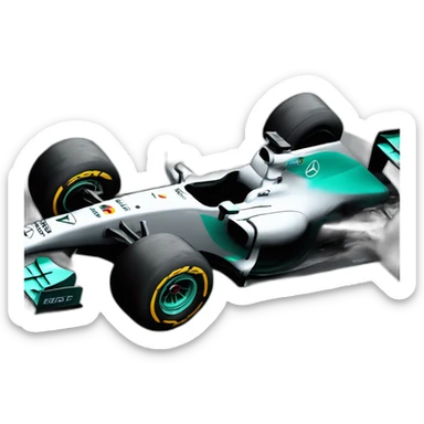 formula 1 mercedes W14 sticker