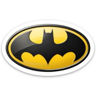 Batman logo sticker