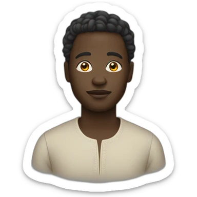 Black Nigerian Yoruba man sticker