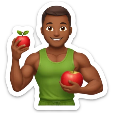 mister energy is a chain store selling healthy food.
create a mascot for this. sticker