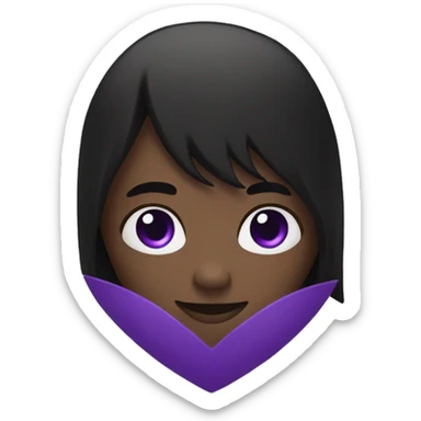 Half black and half Purple Heart sticker