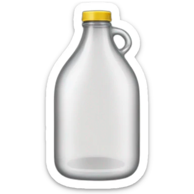 Galon with white vinegar sticker