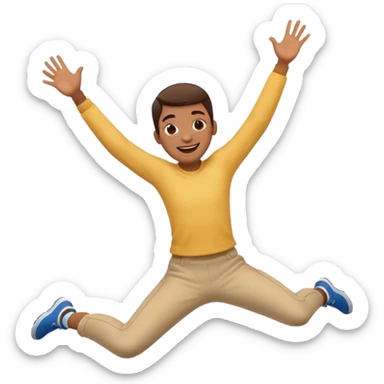 Personne qui saute de joie sticker