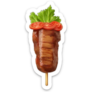 brochette de boeuf sticker