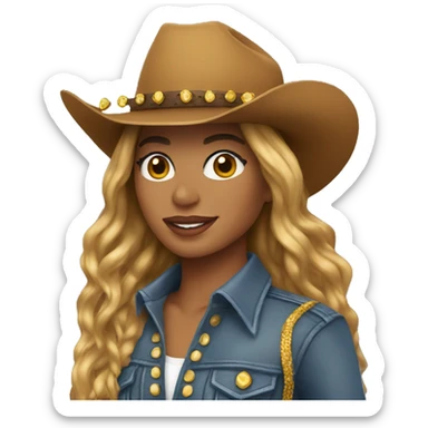 beyonce cowboy sticker