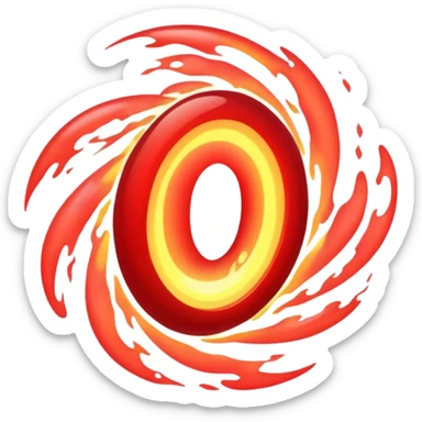 red oval portal sticker